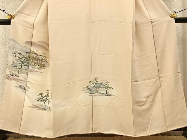 平和屋着物■訪問着 金閣寺 暈し染め 正絹 逸品 BAAW9551hj