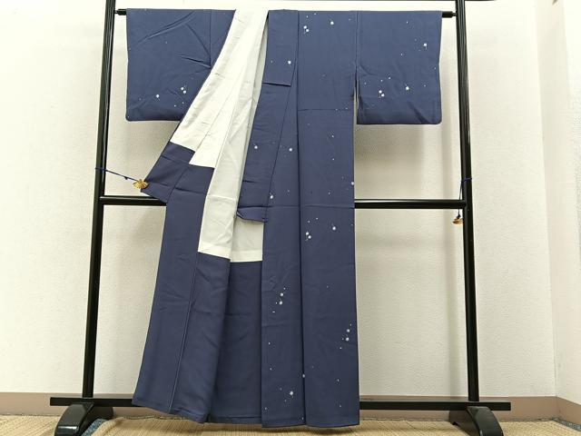 平和屋着物■上質な小紋 舞楓文 正絹 逸品 BAAW9552hj