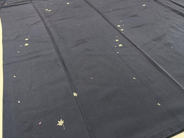 平和屋着物■上質な小紋 舞楓文 正絹 逸品 BAAW9552hj