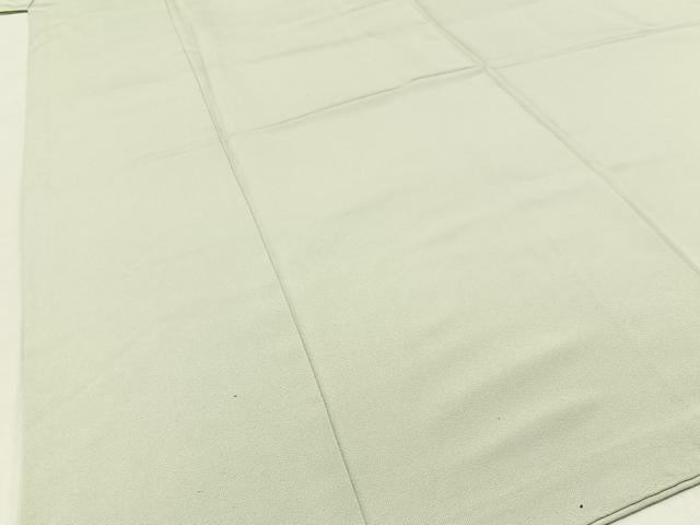 平和屋着物■上質な色無地 白緑色 正絹 逸品 BAAW9554hj