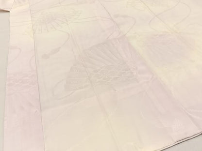 平和屋着物■長襦袢 無双仕立て 檜扇地紋 暈し染め やまと誂製 正絹 逸品 BAAW9562hj