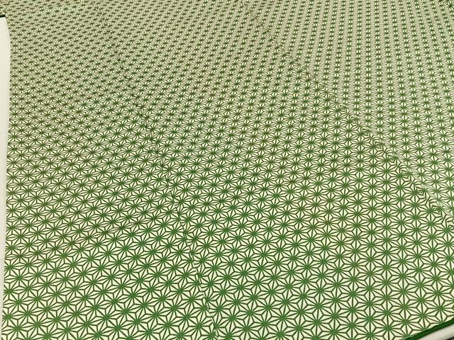 平和屋着物■上質な小紋 麻の葉文様 正絹 逸品 BAAW9568hj