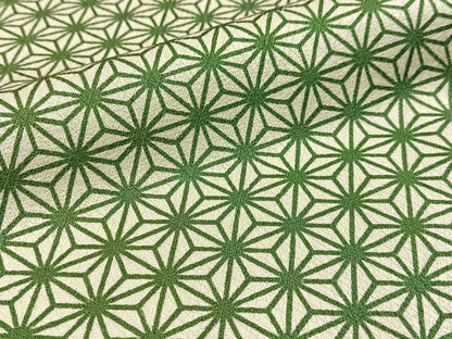 平和屋着物■上質な小紋 麻の葉文様 正絹 逸品 BAAW9568hj