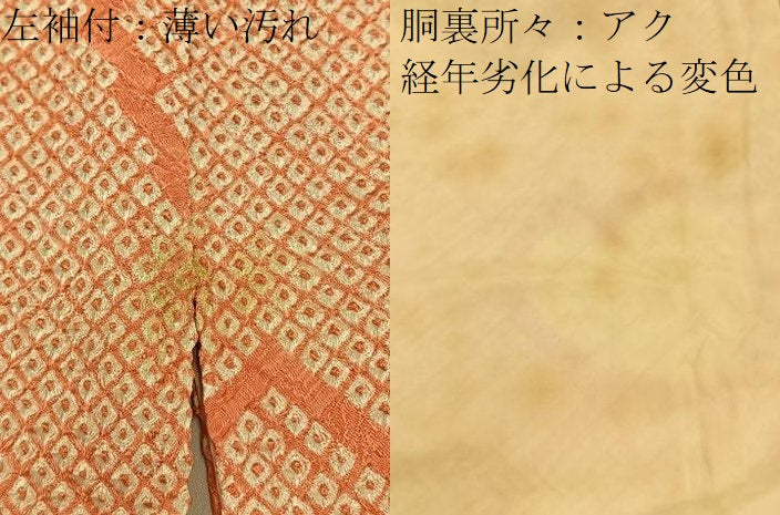平和屋着物■上質な小紋 総絞り 梅 正絹 逸品 BAAW9574hj