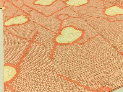 平和屋着物■上質な小紋 総絞り 梅 正絹 逸品 BAAW9574hj