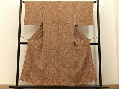 平和屋着物■江戸小紋 花唐草文 正絹 逸品 未使用 BAAW9579hj