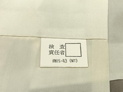 平和屋着物■訪問着 ふくれ織 草花文 暈し染め 金彩 正絹 逸品 BAAW9582hj