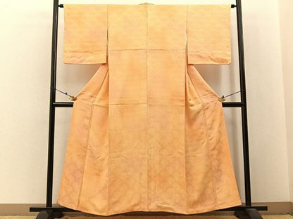 平和屋着物■上質な小紋 菊青海波地紋 暈し染め 正絹 逸品 BAAW9587hj