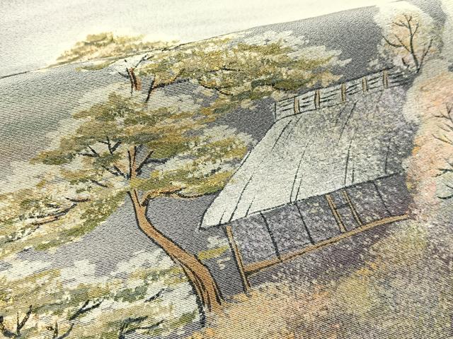 平和屋着物■訪問着 作家物 手描き 御所解文 暈し染め 金彩 正絹 逸品 BAAW9588hj