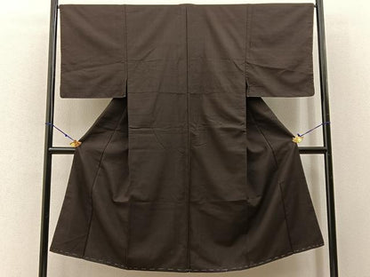 平和屋着物■男性 紬 格子柄 正絹 逸品 未使用 BAAW9591hj