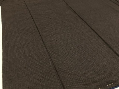 平和屋着物■男性 紬 格子柄 正絹 逸品 未使用 BAAW9591hj