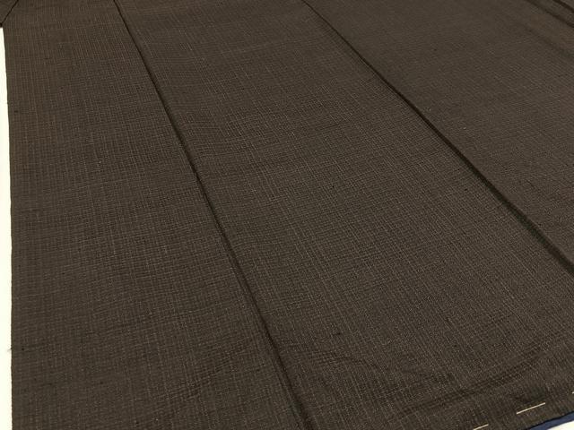 平和屋着物■男性 紬 格子柄 正絹 逸品 未使用 BAAW9591hj