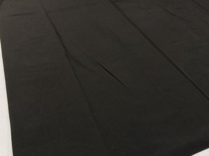平和屋着物■男性　黒紋付　正絹　逸品　BAAW9592hj