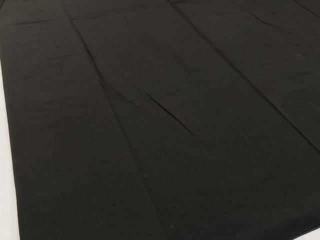 平和屋着物■男性　黒紋付　正絹　逸品　BAAW9592hj