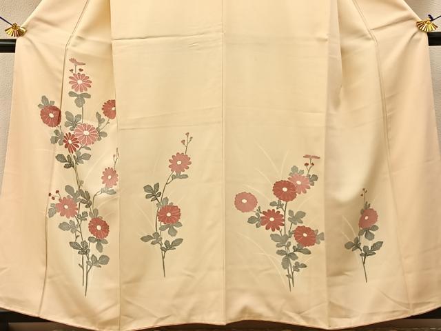 平和屋着物■訪問着 刺繍 菊 金彩 正絹 逸品 BAAW9597hj