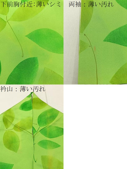 平和屋着物■訪問着 手描き 草花文 正絹 逸品 BAAW9600hj