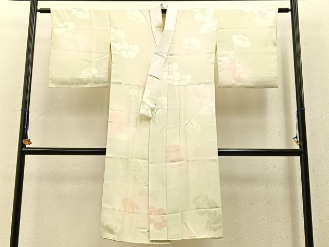 平和屋着物■長襦袢 袷 梅 正絹 逸品 BAAW9602hj