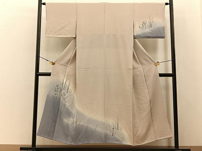 平和屋着物■訪問着 友禅 木賊 暈し染め 正絹 逸品 BAAW9604hj