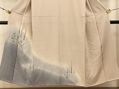 平和屋着物■訪問着 友禅 木賊 暈し染め 正絹 逸品 BAAW9604hj