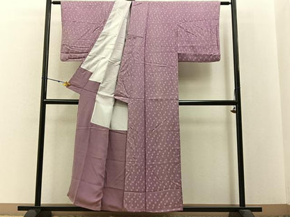 平和屋着物■上質な小紋 立涌菊文 正絹 逸品 BAAW9614hj