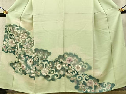 平和屋着物■訪問着 辻が花 手描き 絞り 金銀彩 正絹 逸品 BAAW9617hj