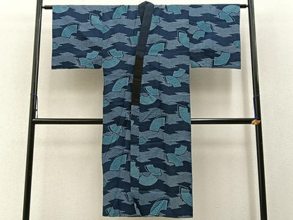 平和屋着物■男性　長襦袢　無双仕立て　地紙有職文　BAAW9627hj