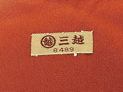 平和屋着物■上質な小紋 草花文 鬼しぼ縮緬 三越扱い 正絹 逸品 BAAW9631hj