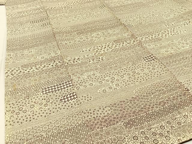 平和屋着物■江戸小紋 エ霞寄せ小紋柄 正絹 逸品 BAAW9638hj