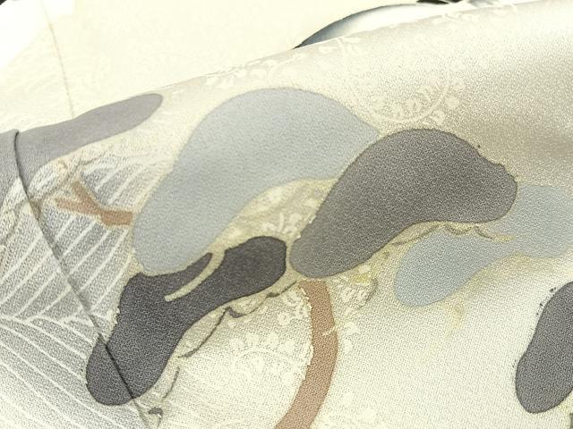 平和屋着物■訪問着　浜松飛鶴文　暈し染め　正絹　逸品　BAAW9640hj