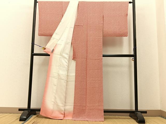 平和屋着物■江戸小紋 梅鉢 正絹 逸品 未使用 BAAW9651hj