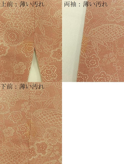 平和屋着物■江戸小紋　作家物　流水花文　正絹　逸品　BAAW9653hj