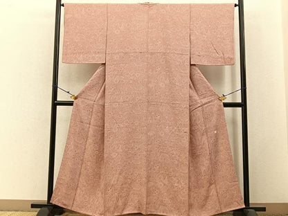 平和屋着物■江戸小紋　作家物　流水花文　正絹　逸品　BAAW9653hj