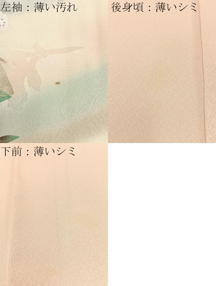 平和屋着物■訪問着　飾花文　暈し染め　金銀彩　正絹　逸品　BAAW9657hj