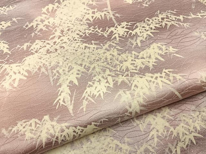 平和屋着物■上質な小紋　手描き　笹竹文　暈し染め　正絹　逸品　BAAW9670hj