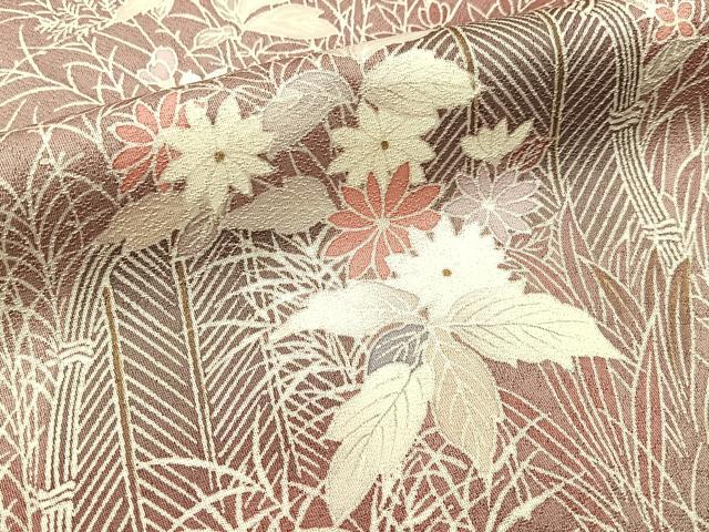 平和屋着物■訪問着　作家物　草花文　暈し染め　正絹　逸品　BAAW9671hj