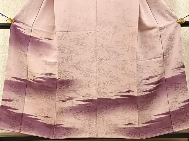 平和屋着物■訪問着 霞文 暈し染め 鬼しぼ縮緬 正絹 逸品 BAAW9678hj