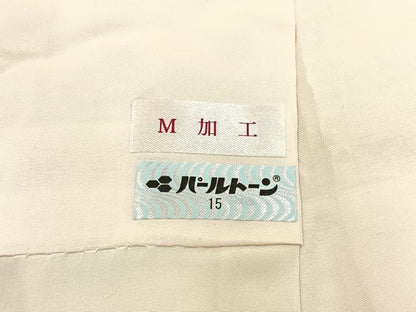 平和屋着物■上質な小紋　花鳥文　暈し染め　正絹　逸品　BAAW9683hj