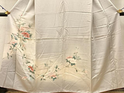 平和屋着物■訪問着　友禅　枝花文　暈し染め　正絹　逸品　BAAW9687hj