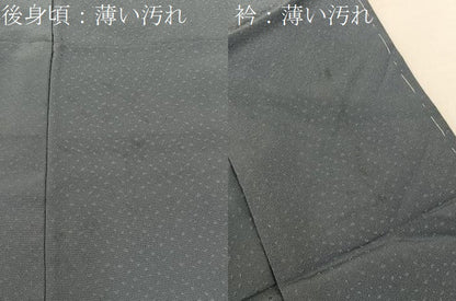 平和屋着物■上質な色無地　湊鼠色　正絹　逸品　BAAW9696hj