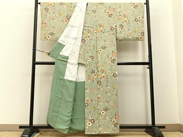 平和屋着物●上質な小紋　枝桜文　正絹　逸品　CABC6800yc 楽天市場】平和屋着物□上質な小紋 小花間道 正絹 逸品 BAAV2491hj