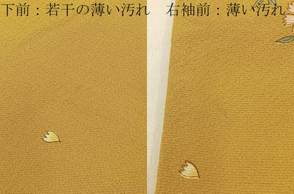 平和屋着物■上質な小紋　舞桜文　正絹　逸品　BAAW9699hj