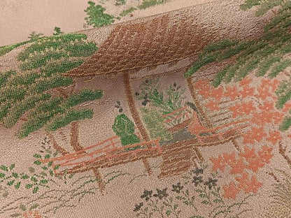 平和屋着物■豪華色留袖　寿光織　伊勢物語　金糸　正絹　逸品　BAAW9701hj