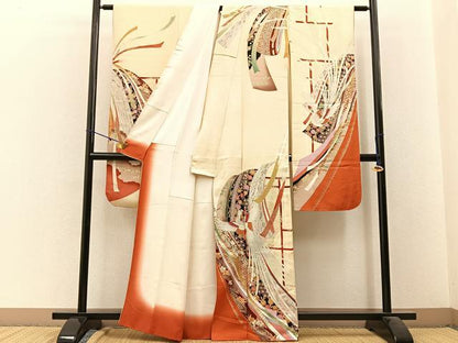 平和屋着物■豪華振袖 鳳凰誰が袖花文 金彩 正絹 逸品 BAAW9704hj