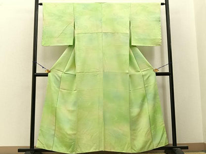 平和屋着物■上質な小紋　霞文　暈し染め　正絹　逸品　BAAW9708hj