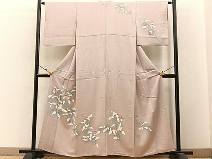 平和屋着物■訪問着　草花文　暈し染め　正絹　逸品　BAAW9711hj