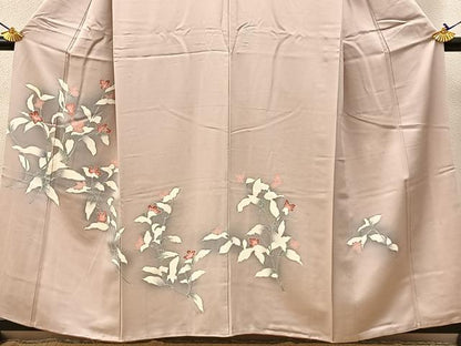 平和屋着物■訪問着　草花文　暈し染め　正絹　逸品　BAAW9711hj