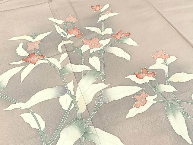 平和屋着物■訪問着　草花文　暈し染め　正絹　逸品　BAAW9711hj