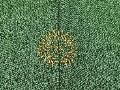 平和屋着物■訪問着 刺繍 エ霞扇面花文 たたき染め 金銀彩 正絹 逸品 BAAW9739hj