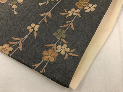 平和屋着物■上質な小紋 花蝶文 暈し染め 金彩 正絹 逸品 BAAW9744hj