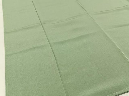 平和屋着物■上質な色無地 若葉色 正絹 逸品 未使用 BAAW9745hj
